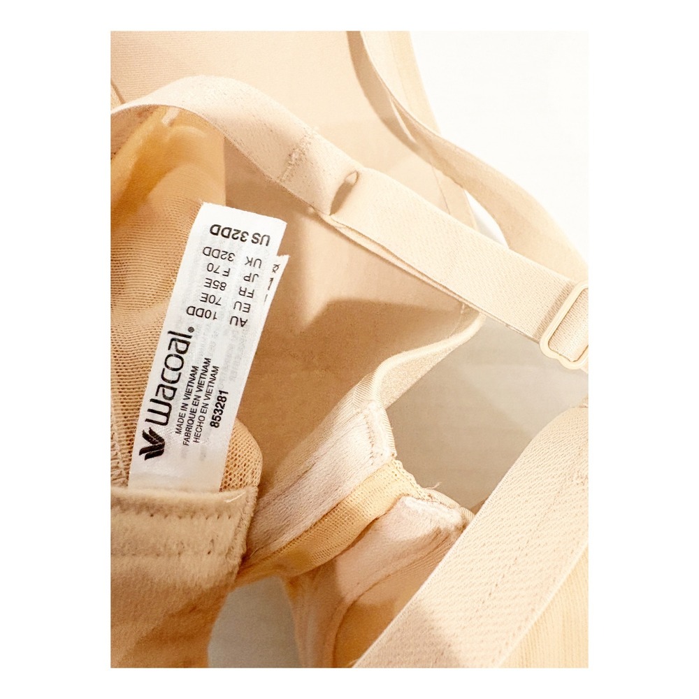 Wacoal Basic Beauty Full Figure Underwire Bra 853281 Nude Beige 32DD - Picture 3 of 3